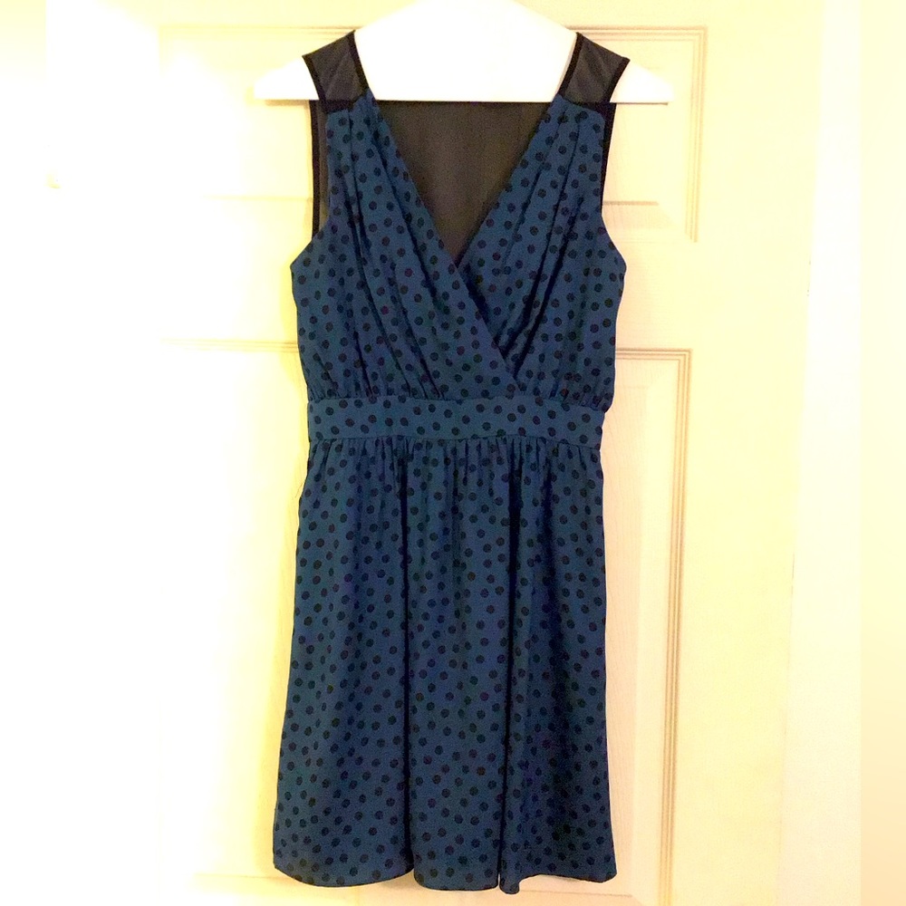 Blue and Black Dress